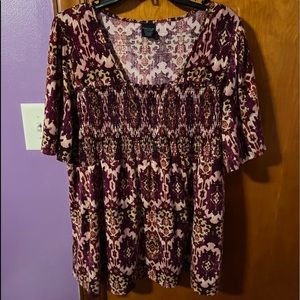 Cute front stretch babydoll top (2x/18/20)